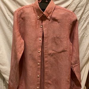 Button Down, long sleeve, Linen Shirt